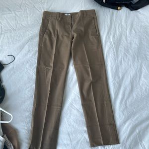 camel Brunello Cucinelli work pants. So flattering